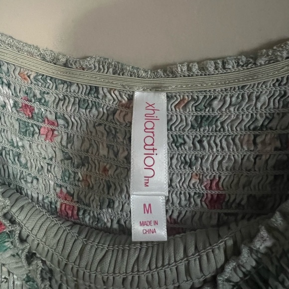 Summer floral dress, fits M-L - Picture 2 of 2